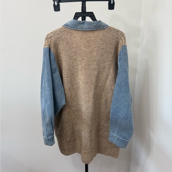 Altar'd State Blue and Tan Women Jean Jacket - Picture 8 of 8